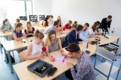 Studenci podczas zajęć w Centrum